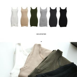 CLICK Brushed-Fleece Tank Top