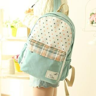 Canvas Love Panel Canvas Backpack