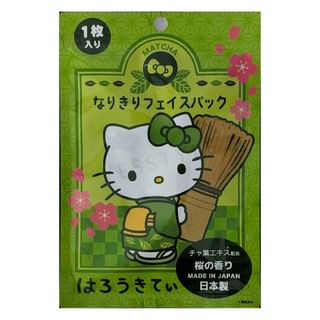 Asunarosya - Sanrio Hello Kitty Matcha Narikiri Face Pack 1 Pc
