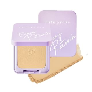 Cute Press - Evory Retouch Oil Control Foundation Powder Spf 30 Pa +++ N2 Natural Beige
