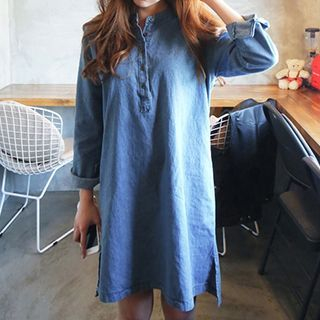 Athena Denim Shift Dress