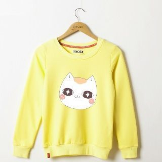 Onoza Cat-Print Pullover