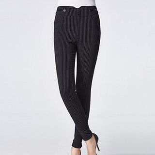 Sentubila Striped Slim-Fit Pants