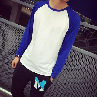 JUN.LEE Raglan Long-Sleeved T-Shirt