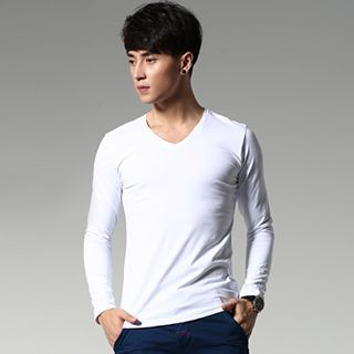 WOOG Long-Sleeve V-Neck T-Shirt