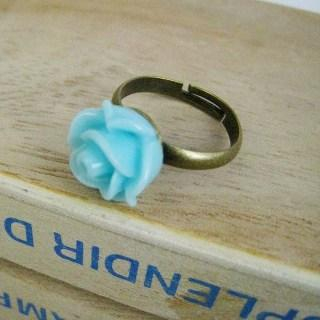 MyLittleThing Blue Rose Copper Ring Copper - One Size