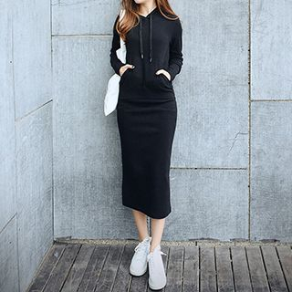 bisubisu Set: Hooded Pullover + Skirt