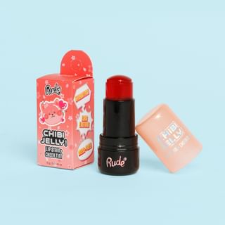 Rude Cosmetics - Chibi Manga Collection - Chibi Jelly! Lip Stain and Cheek Tint - 3 Colors Momo - 5g
