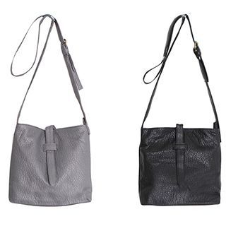 TZ Faux Leather Bucket Bag