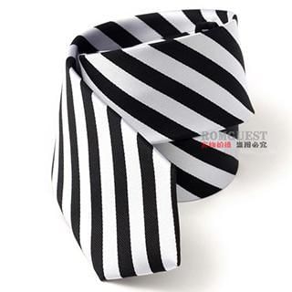 Romguest Striped Tie Black - One Size