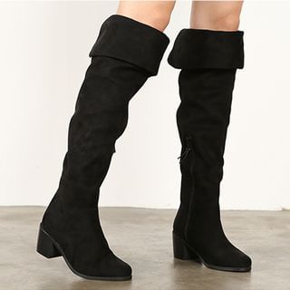 VIVIER Faux-Suede Knee High Boots