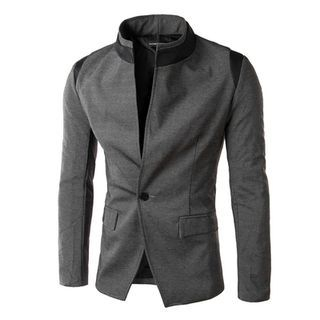 Bay Go Mall Panel Single-Button Jacket