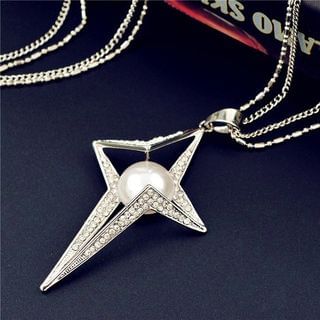 Best Jewellery Star Faux Pearl Necklace