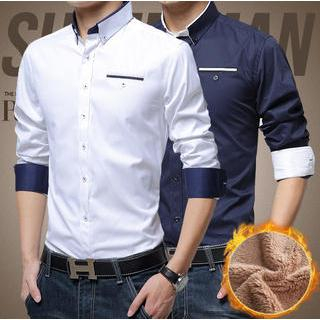 Alvicio Long-Sleeve Contrast Cuff Shirt