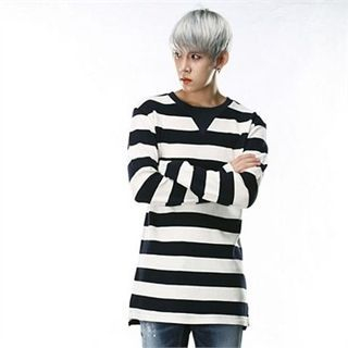 THE COVER Round-Neck Striped T-Shirt
