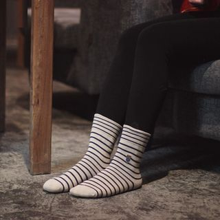 Socka Bear-Accent Striped Socks