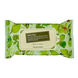 The Face Shop Herb Day Lip & Eye Makeup Remover Tissue 30sheets