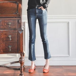 JUSTONE Brushed-Fleece Lined Boot-Cut Jeans