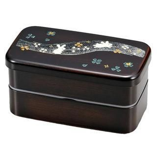 Hakoya Hakoya Rectangular 2 Layers Lunch Box Mokume Noasobi Usagi