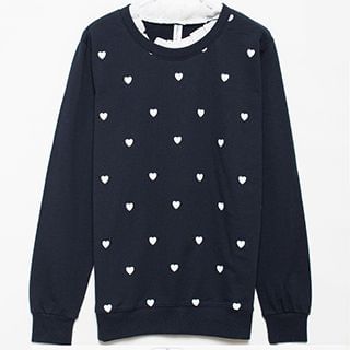 Lina Heart Patterned Pullover