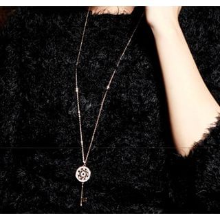 Mbox Jewelry Austrian Crystal Key Necklace