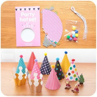 Momoi Set of 11: Printed Party Hat