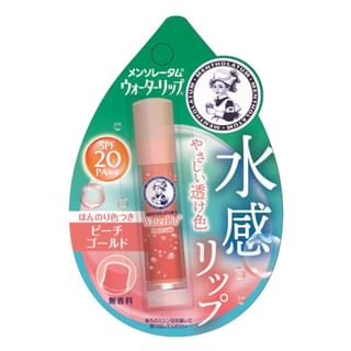 Rohto Mentholatum - Water Lip Color Balm SPF 20 PA++ Peach Gold