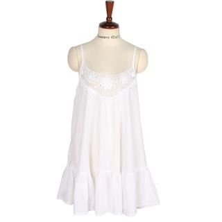Lace-Trim Slipdress