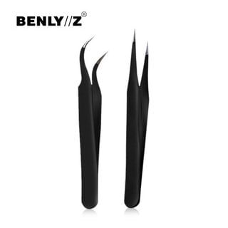Benlyz Nail Art Tip Tweezer  Straight - Black