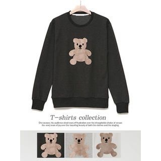 Bear Appliqu -Front Pullover