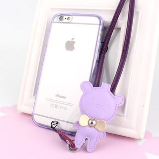 MILESI iPhone 6 / 6 Plus Case with Bear Earphone Winder
