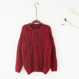 11.STREET Cable Knit Sweater