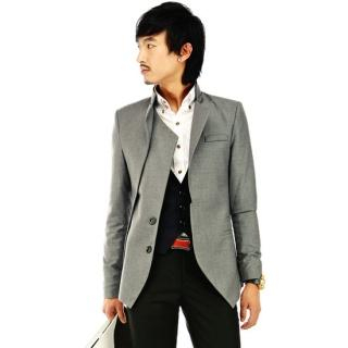 Stand-Collar Blazer