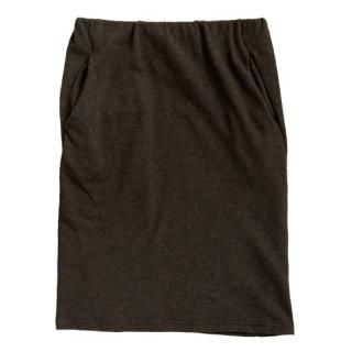 Straight-Cut Cotton Skirt