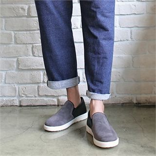 MITOSHOP Faux Leather Slip-Ons