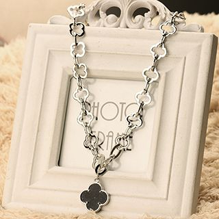 Glorette Four-Leaf Clover Chain Necklace