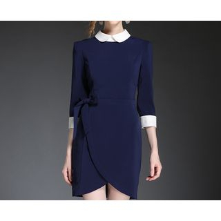 Merald 3/4 Sleeved Collared Dress