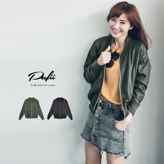 PUFII Faux-Leather Jacket