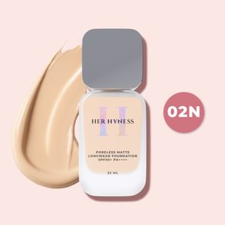 HER HYNESS - Poreless Matte Longwear Foundation SPF 50+ PA++++ 02N Light Neutral