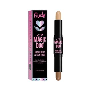 Rude Cosmetics - Magic Duo Highlight & Contour Medium - 4.5G
