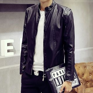 LC Homme Faux-Leather Jacket