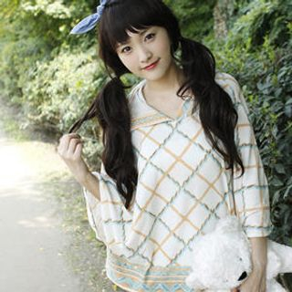 Print Hooded Pullover