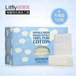 Litfly Cotton Pad (Blue) 100 pcs