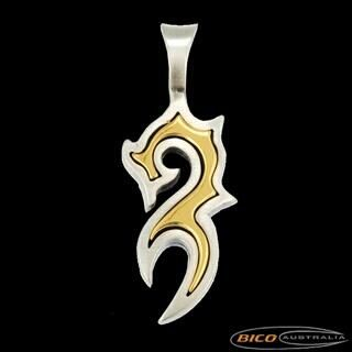 Dragon Pendant Silver & Gold