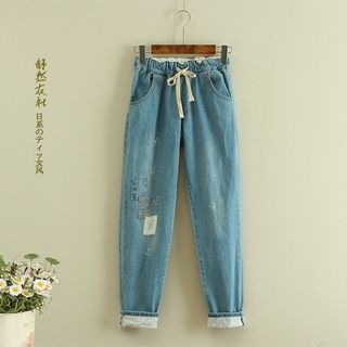 Storyland Patched Washed Jeans