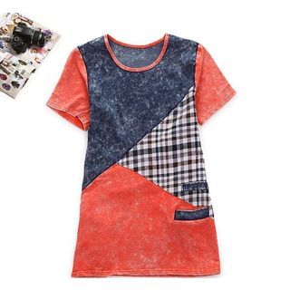 Cute Colors Short-Sleeve Color-Block T-Shirt