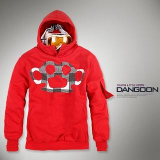 Fleece-Lined Hooded Pullover