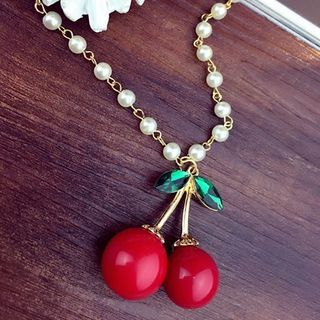 Best Jewellery Beaded Cherry Necklace