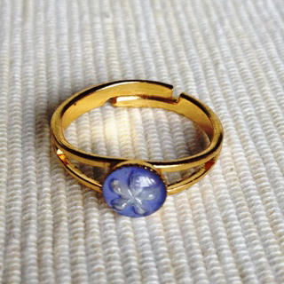MyLittleThing Resin Little Snowflake Ring (Blue Purple) One Size