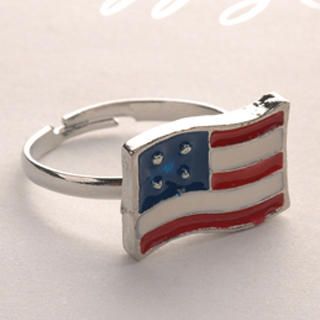Fit-to-Kill Stripe Flag Ring One Size